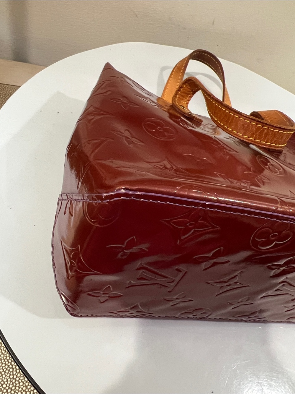 Louis Vuitton Reade PM Brown Vernis Vintage Handbag with COA - Picture 13 of 17